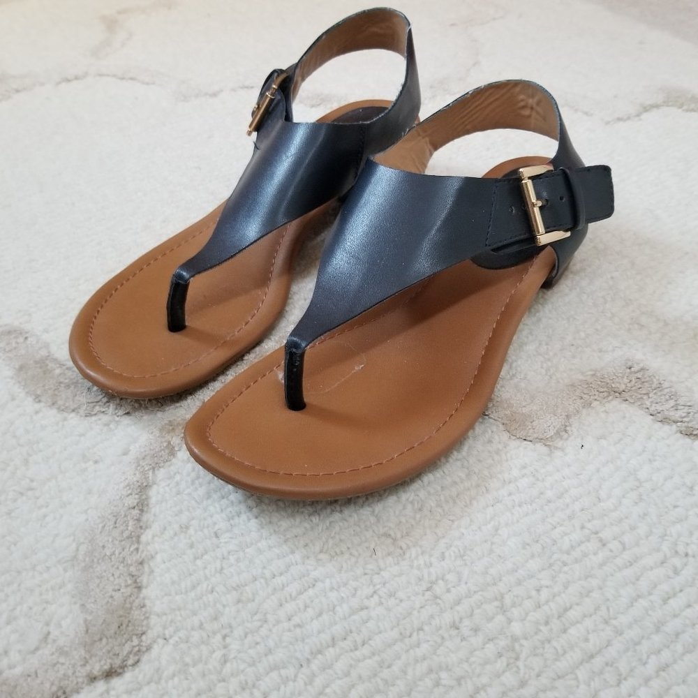 Tommy Hilfiger Navy leather Sandal - 9M